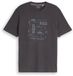 Tom Tailor - T-shirt met wafelstructuur - Maat L - Tarmac Grey