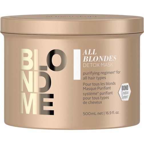 Schwarzkopf BLONDME All Blondes Detox Haarmasker - 500ml - Voor Blond Haar