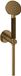 Hotbath Cobber M444 ronde handdouche met wandsteun en doucheslang 150cm messing verouderd verweerd