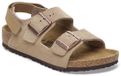 Birkenstock Milano AS Kids Suede Leather Taupe Sandalen