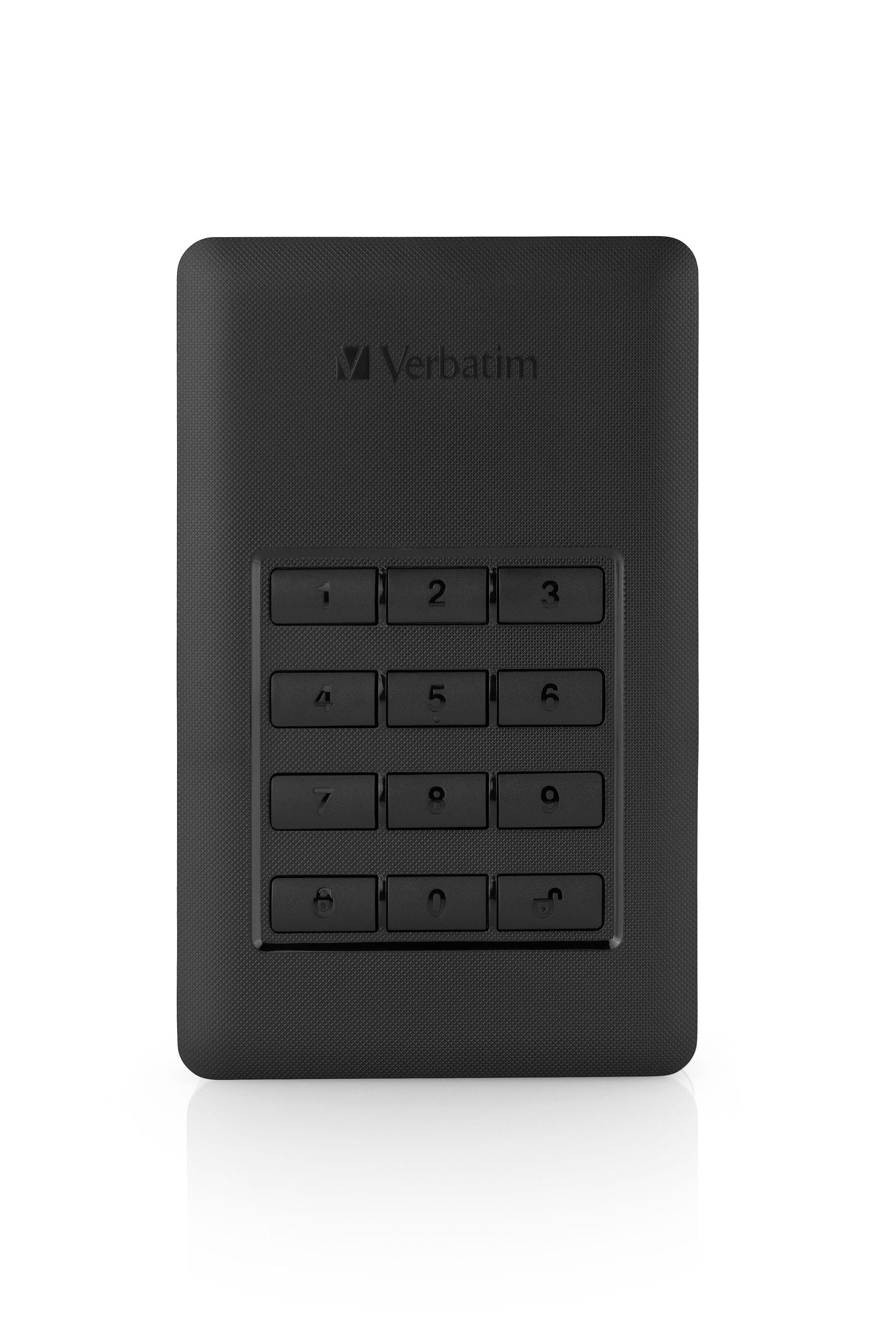 Verbatim Store 'n' Go Secure Portable Hard Drive - 2TB - USB-C - Black/Silver