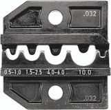Rennsteig Werkzeuge 624 032 3 0 Krimpinzetstuk Ongeïsoleerde kabelschoenen, Ongeïsoleerde connectoren 0.5 tot 10 mm²