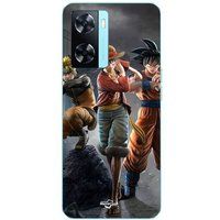 Maniacase Etui Oppo A57s 4G Sangoku naruto Luffy uit één stuk Dragon Ball z 3D Anime manga
