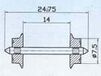 Roco 40184 H0 Wielstel AC 2 stuk(s)