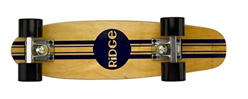 Ridge Retro Skateboard Mini Cruiser, zwart, 22 inch, WPB-22