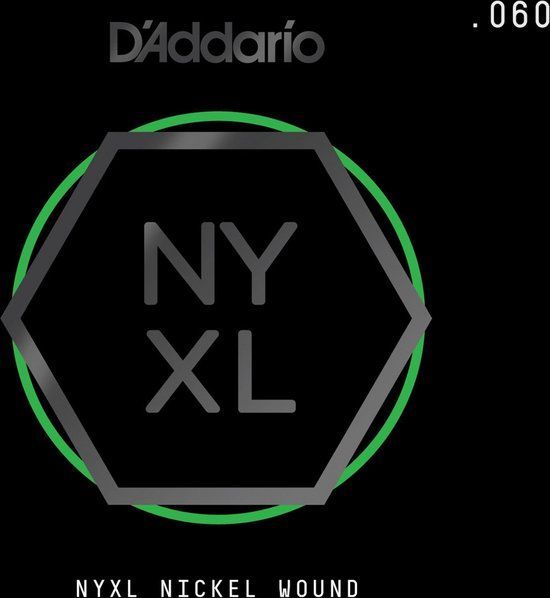 D'Addario NYNW060 NYXL Nickel Wound Electric Guitar Single String