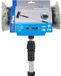ProPlus Brosse de lavage - Avec manche télescopique - 1,8 m - Noir/Gris