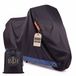 B&H XL Motorhoes Waterdicht voor Buiten (afmeting: 245cm x 140cm x 110cm) - Scooterhoes met windscherm - Motorhoezen - Fietshoes voor 2 fietsen | B&H