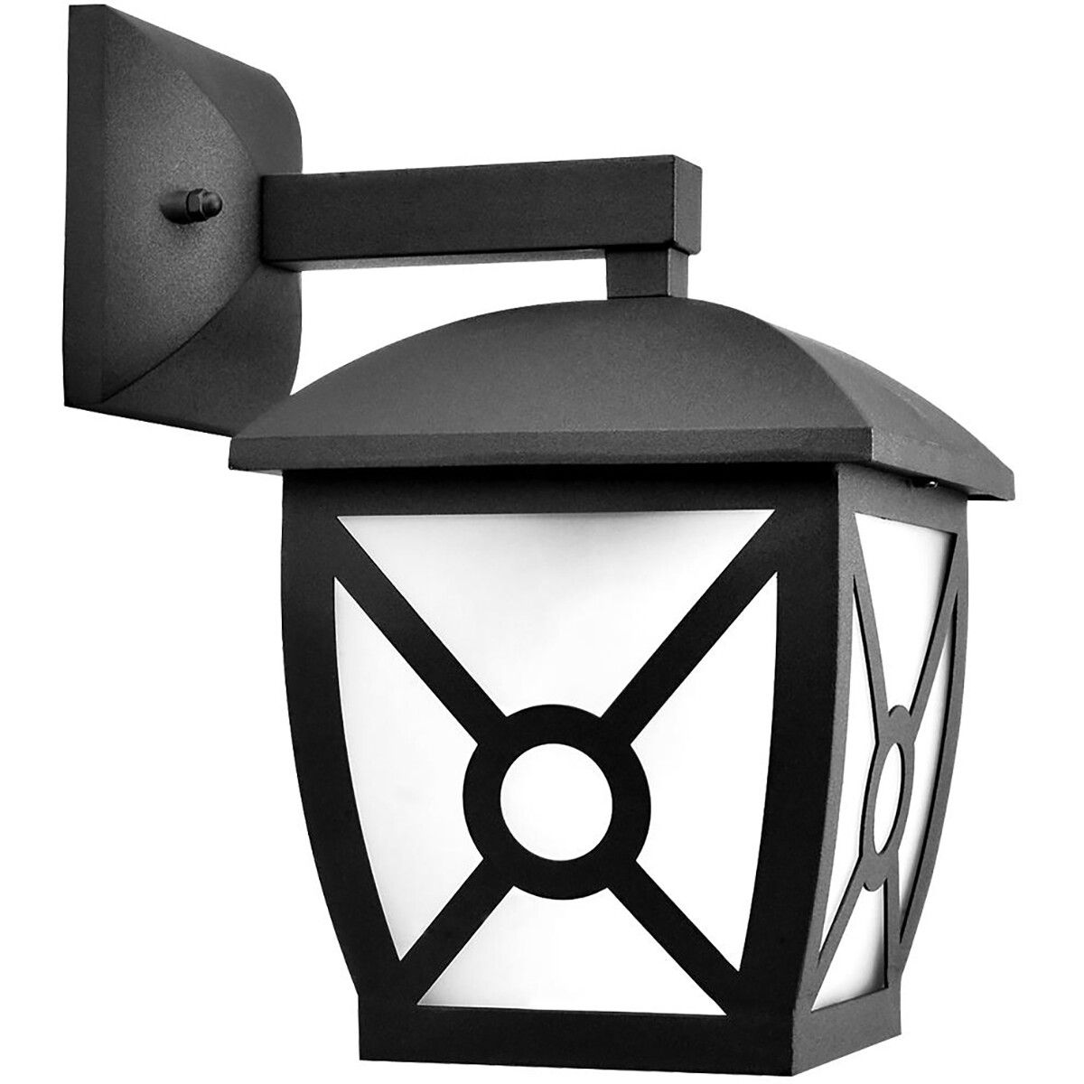 BES LED LED Tuinverlichting - Buitenlamp Nostalgisch - Aigi Nasto Down - E27 Fitting - Mat Zwart - Aluminium - 235cm