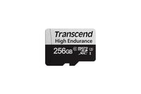Transcend 350V - microSDXC - 256 Go - Classe 10 - 95 Mo/s - adaptateur SD inclus