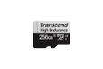 Transcend 350V - microSDXC - 256 Go - Classe 10 - 95 Mo/s - adaptateur SD inclus