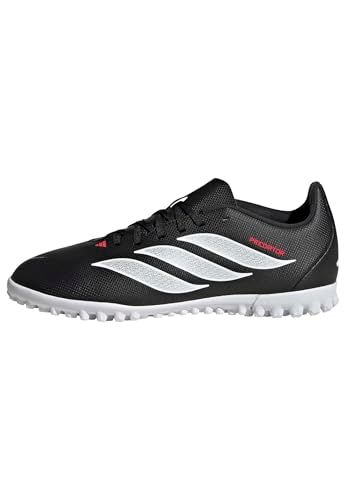 adidas Predator Club Turf Football Kids Shoes, Core Black/Ftwr White/Lucid Red, 38 2/3 EU