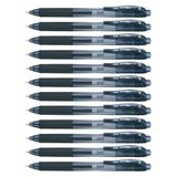 Pentel BLN105 Gel Ink Rollerball pennen met Click Top 0,25 mm lijn en 0,5 mm bal diameter 12 mm zwart, 1 stuk