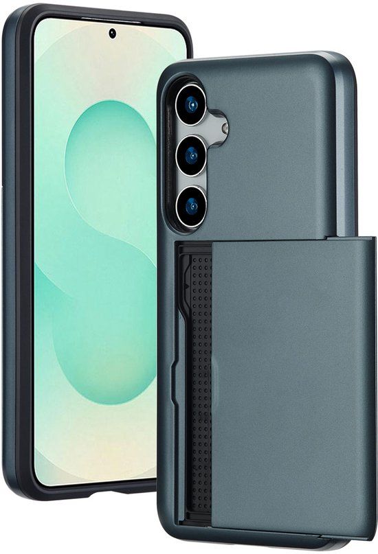 imoshion Hoesje met Pasjeshouder - Geschikt voor Samsung Galaxy S25 Plus - Donkerblauw