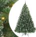 vidaXL Kunstkerstboom met 300 LED-lampjes, groen, 240 cm, gemaakt van PE en PVC
