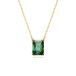 Swarovski Matrix hanger, Rechthoekige slijpvorm, Groen, Goudkleurige toplaag