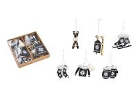 G. Wurm 10030398 ornement de Noël Bois Multicolore 6 pièce(s)
