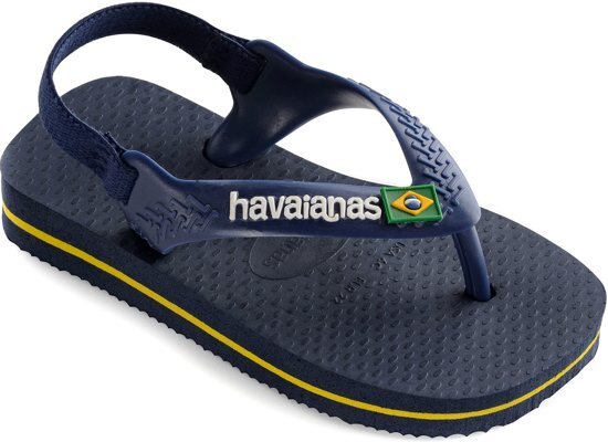 Havaianas Baby Brasil Logo II Slippers - Maat 22 - Unisex - navy