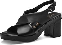 Tamaris - Dames - Sandalen met hak - Zwart - Maat 37