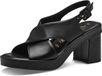 Tamaris - Dames - Sandalen met hak - Zwart - Maat 37