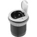 GTV Charger Mini inbouw-tafelstopcontact, 60 mm, 1 x Schuko met aarding, 1 x USB 2,4 A, aluminium, 1,9 m kabel