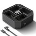 NEEWER 4-kanaals NP-FZ100 oplader compatibel met Sony A7 IV A9iii A1 A7R V A7Cii A6700 ZV-E1 FX3 FX30, 45W PD snel opladen NP-FZ100 batterijlader met batterijdisplay, 60W USB C PD-kabel, NW-Z4