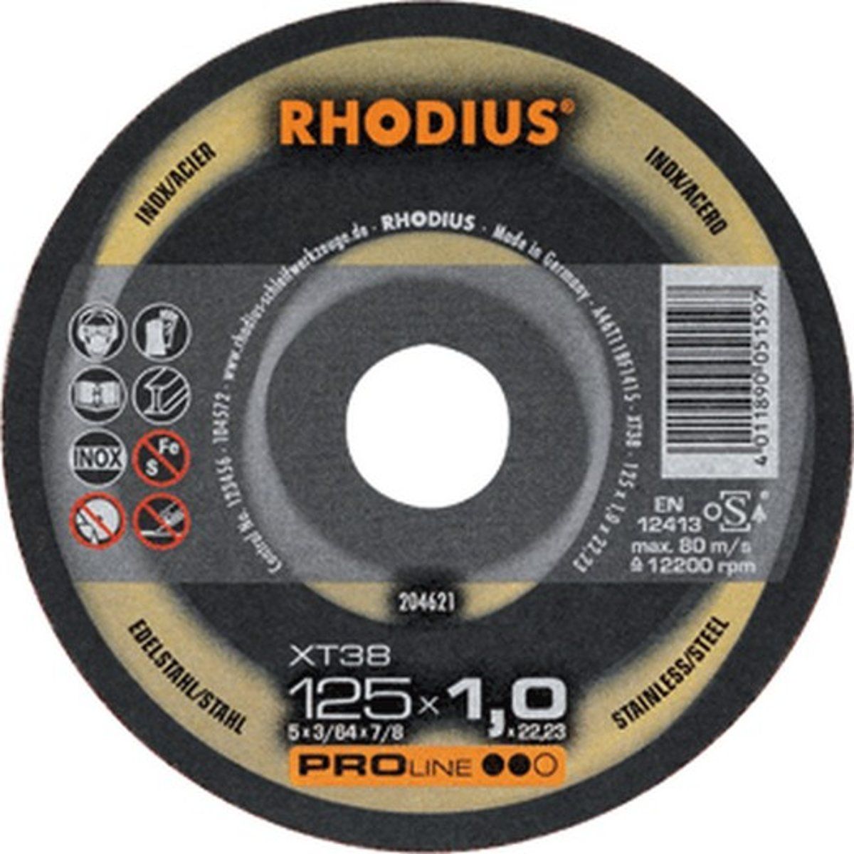 Rhodius RHOD slijpschijf XT38 - 115mm - 1mm
