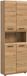 Xonox.Home brede hoge kast Ice artisan eiken imitatie B/H/D: 60x185x30 cm