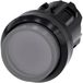 Siemens 3SU10010BB700AA0 3SU1001-0BB70-0AA0 Verlichte druktoets Kunststof frontring, Rond Knop Zwart, Helder 1 stuk(s)