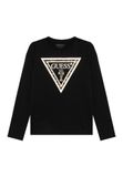 GUESS Shirt cappuccino / mokka / zwart / offwhite