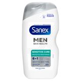 Sanex Douchegel Men Sensitive - 6 x 400 ml - Voordeelverpakking