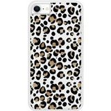 Apple iPhone SE Leopard Verstevigd hoesje met sublimatie bedrukking
