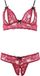 Cottelli Collection - Lingerie Set met Toegankelijkheid tot Tepels en Vagina voor een Spannende Ervaring – Maat S – Rood