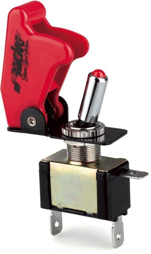 Simoni Racing Baby Go Schakelaar - Rood + Rode LED - 12V/20Amp