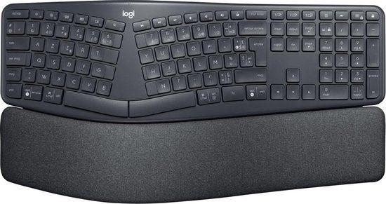 Logitech K860 ERGO - Draadloos Ergonomisch Toetsenbord met Polssteun - FR AZERTY