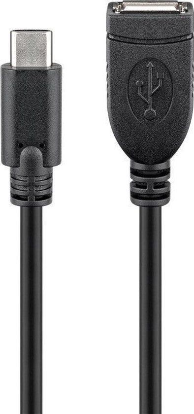 Goobay USB-C™ verlengkabel - Zwart - 10 stuks