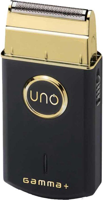 Gamma+ Uno Single Foil Shaver - Professional Mobile Shaver - Black/Gold