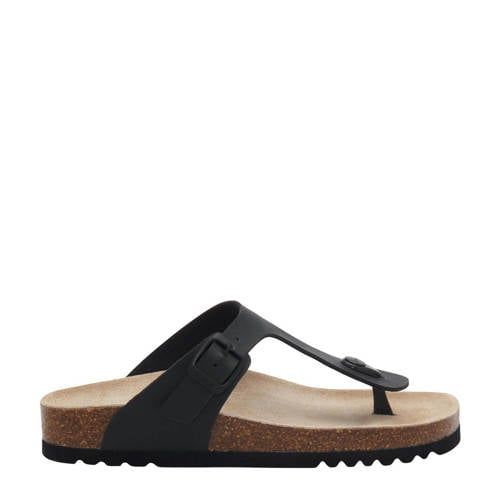 Scholl Nicole Teenslippers Zwart