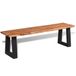 vidaXL Banc 145 cm bois d'acacia massif - marron