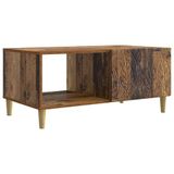 vidaXL Salontafel Oud hout 90 x 50 x 40 cm Bewerkt hout