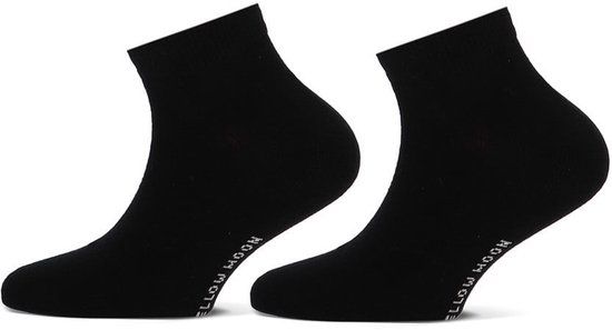 Yellow Moon Katoenen kinder sneakersokken – Black – 23-26