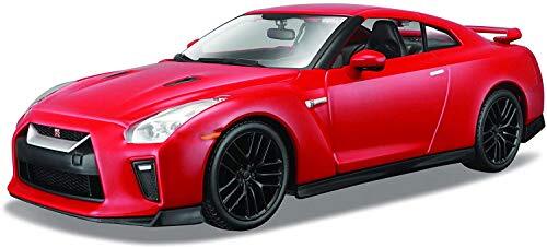 Bburago 15621082 1:24 Nissan GTR 2017, parelwit