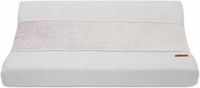 Baby's Only Gebreide baby aankleedkussenhoes - Waskussenhoes - Overtrek verzorgingskussen Classic - Zilvergrijs - 45x70 cm
