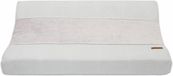 Baby's Only Gebreide baby aankleedkussenhoes - Waskussenhoes - Overtrek verzorgingskussen Classic - Zilvergrijs - 45x70 cm