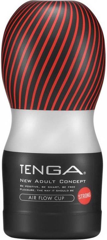 Tenga Air Flow Cup Strong - Rood/Zilver/Zwart