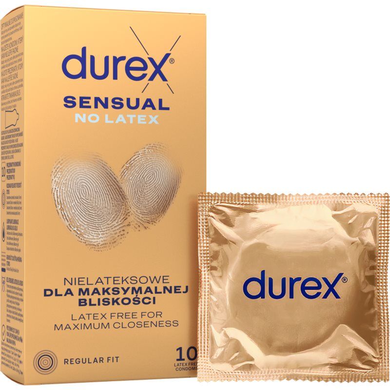 DUREX SENSUAL NO LATEX CONDOOMS 10 STUKS