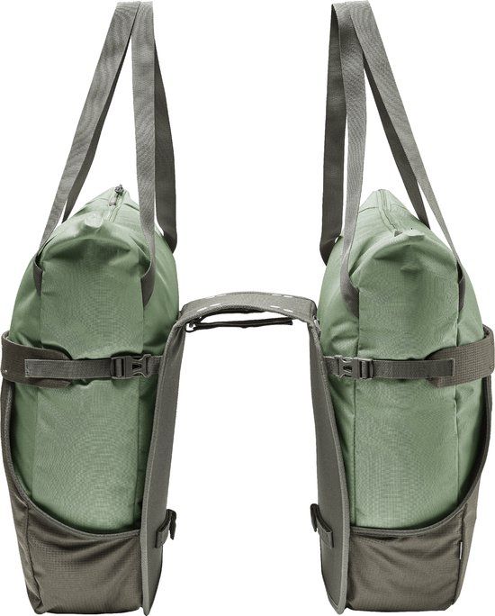 VAUDE TwinShopper Fietstas Achter - Willow green - 44L