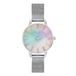 Olivia Burton Analoog kwartshorloge met zilveren roestvrijstalen armband voor dames - OB16RB26
