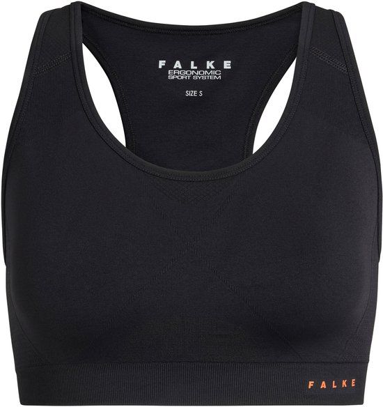 FALKE Madison Low Support Sportbeha Dames Zwart - Maat XL