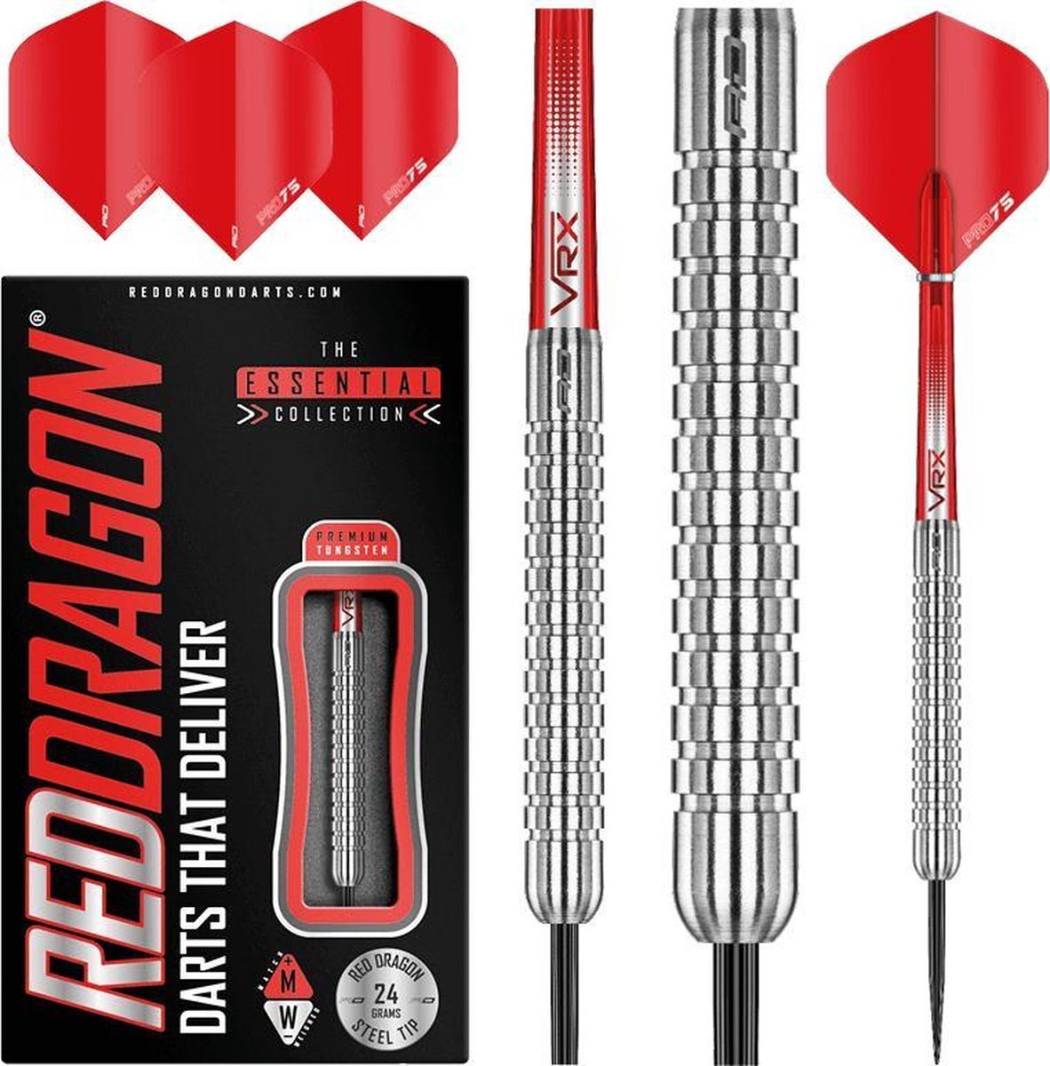 Red Dragon - Hell Fire A: Steeltip Tungsten Dartpijlen Professioneel - 24 gram